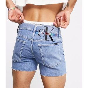 CALVIN KLEIN Pride denim shorts